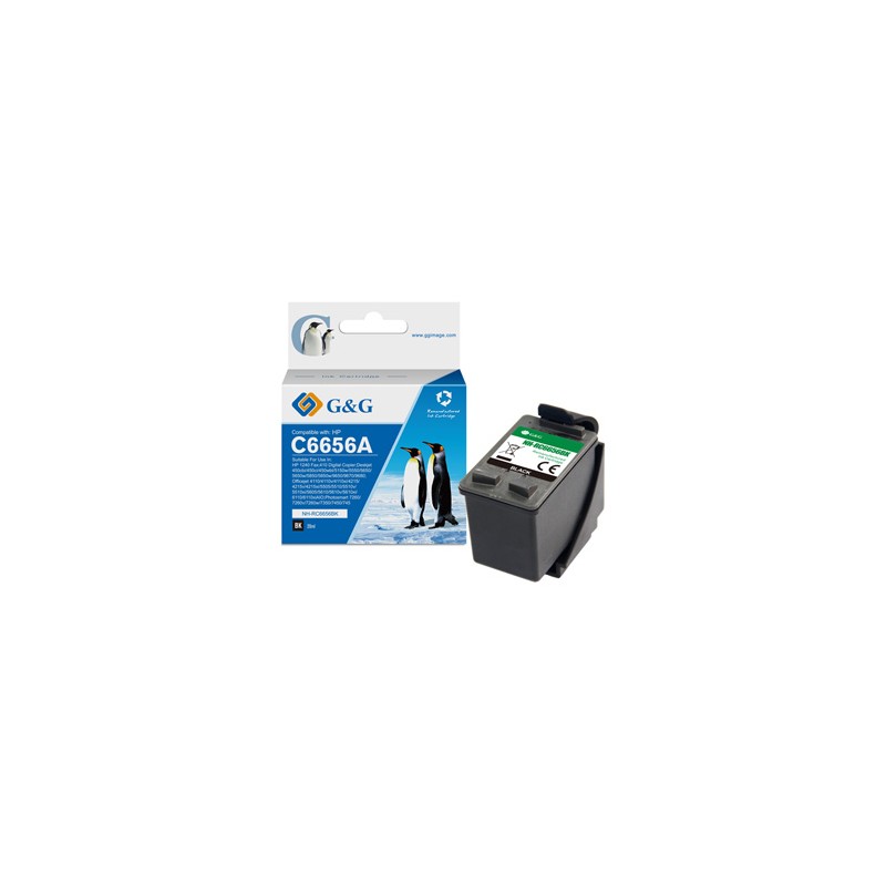 G&G kompatybilny ink / tusz z C6656A, HP 56, NH-R6656BK, black, 20ml