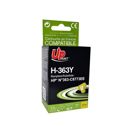 UPrint kompatybilny ink / tusz z C8773EE, HP 363, H-363Y, yellow, 10ml