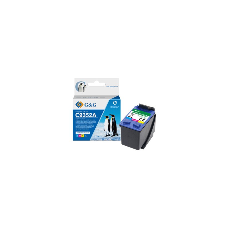 G&G kompatybilny ink / tusz z C9352A, HP 22, NH-R9352C/M/Y, CMY, 16ml, ml
