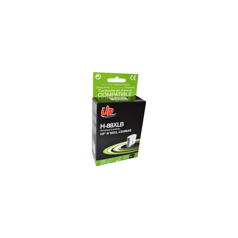 UPrint kompatybilny ink / tusz z C9396AE, HP 88XL, H-88B, black, 80ml