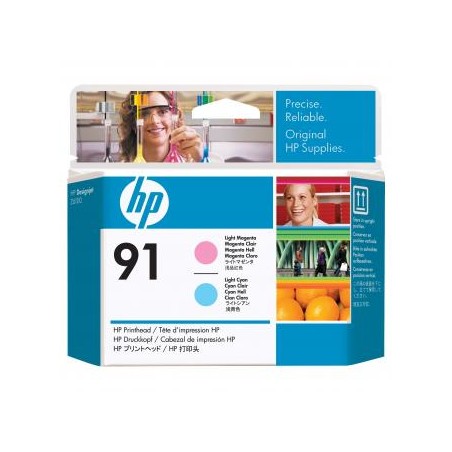 HP oryginalny głowica drukująca C9462A, HP 91, light cyan/light magenta