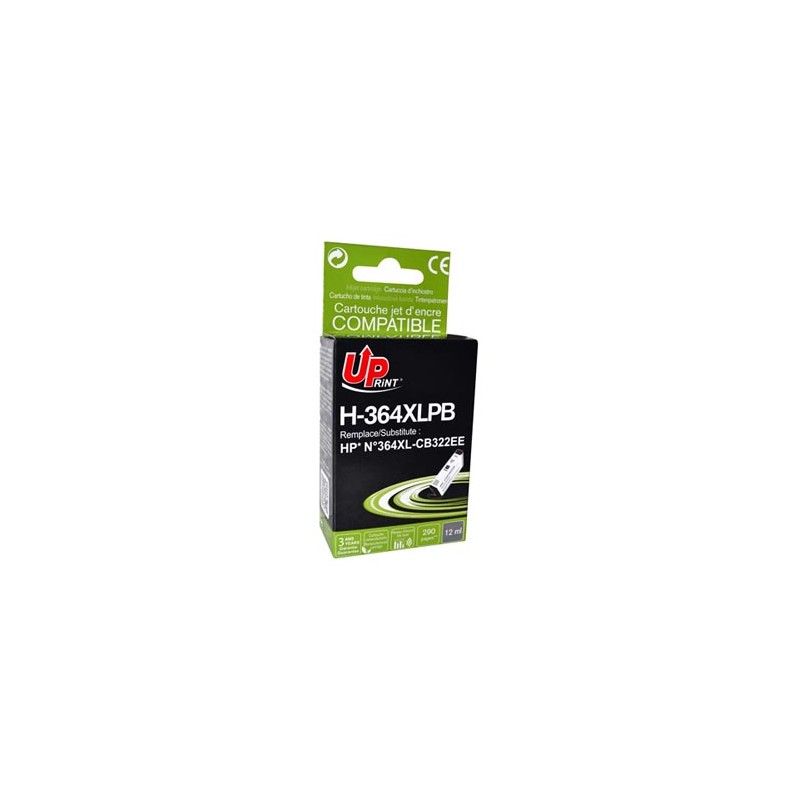 UPrint kompatybilny ink / tusz z CB317EE, CB322EE, HP 364, H-364XL-PB, photo black, 12ml