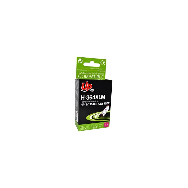 UPrint kompatybilny ink / tusz z CB324EE, CN686EE, HP 364XL, H-364XLM, magenta, 12ml, z chipem