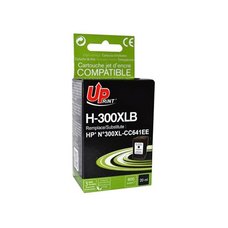 UPrint kompatybilny ink / tusz z CC641EE, HP 300XL, H-300XL-B, black, 19ml