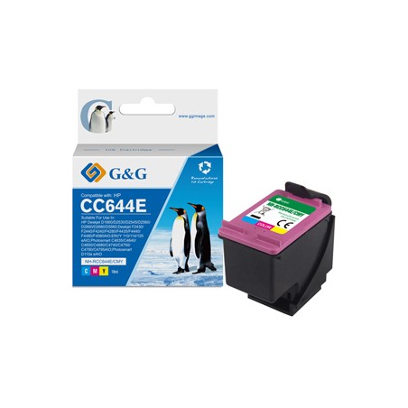 G&G kompatybilny ink / tusz z CC644EE, HP 300XL, NH-RC644C/M/Y, color, 18ml, ml