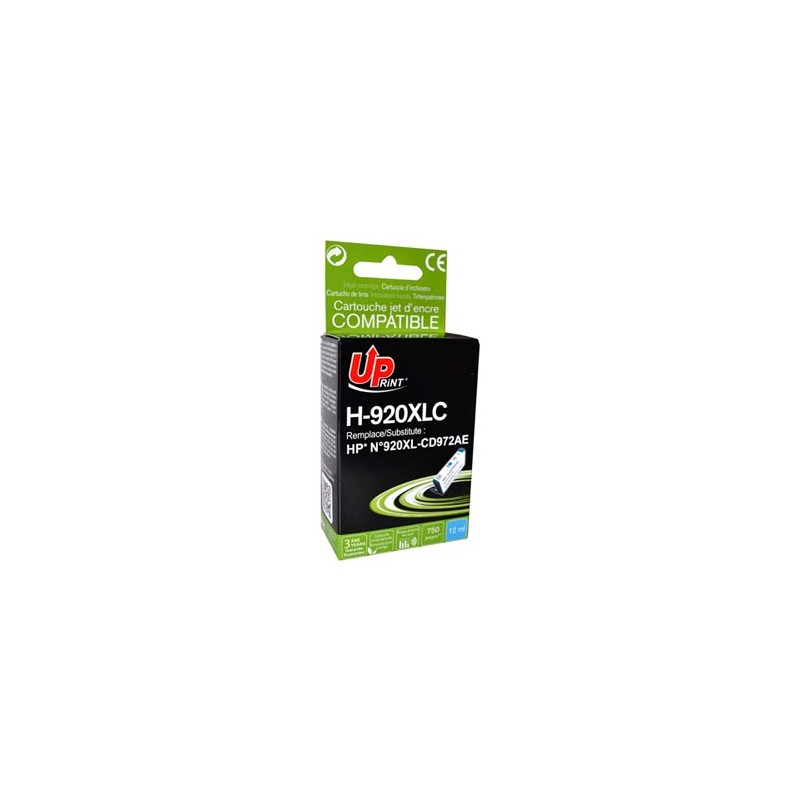 UPrint kompatybilny ink / tusz z CD972AE, HP 920XL, H-920XLC, cyan, 12ml