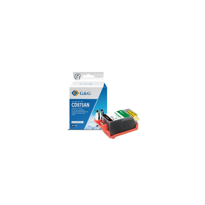 G&G kompatybilny ink / tusz z CD975AE, NP-H-0920XLBK(HP920XL, black, 1200s