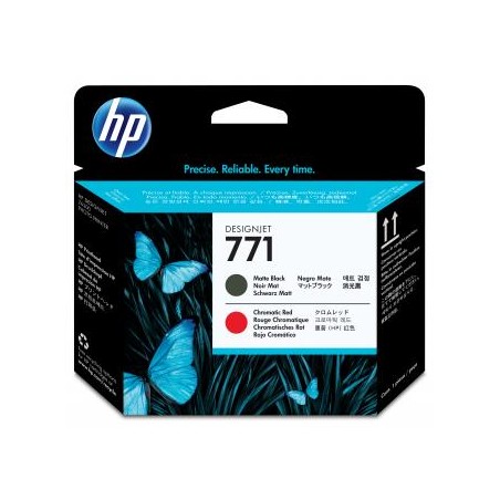 HP oryginalny głowica drukująca CE017A, HP 771, matte black/chromatic red