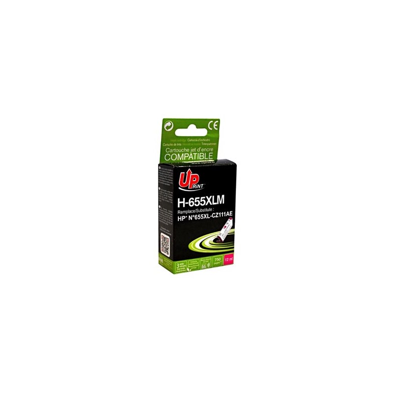 UPrint kompatybilny ink / tusz z CZ111AE, HP 655, H-655XLM, magenta, 750s, 12ml