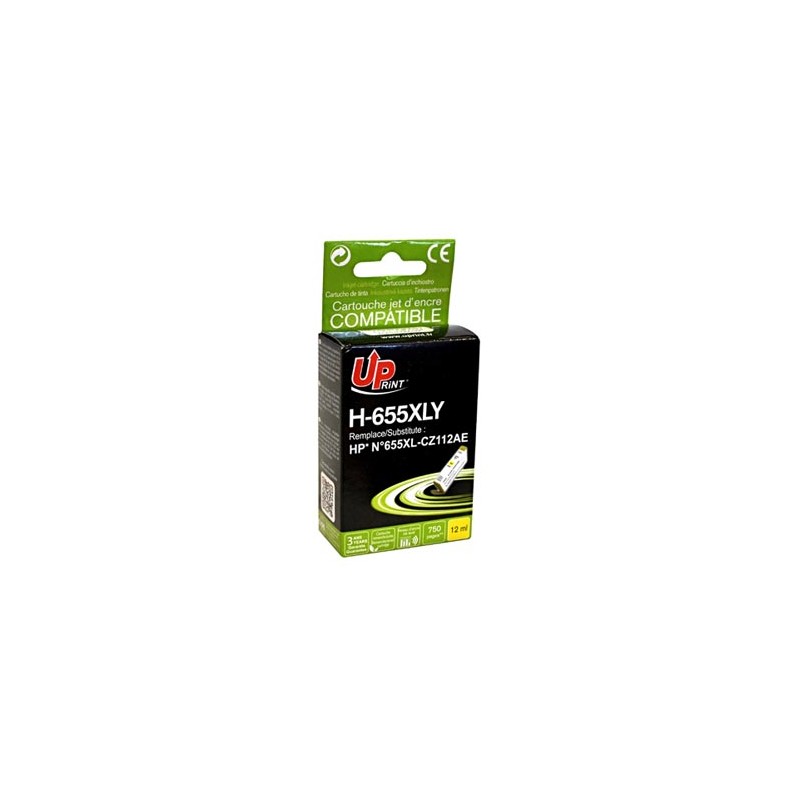 UPrint kompatybilny ink / tusz z CZ112AE, HP 655, H-655XLY, yellow, 750s, 12ml