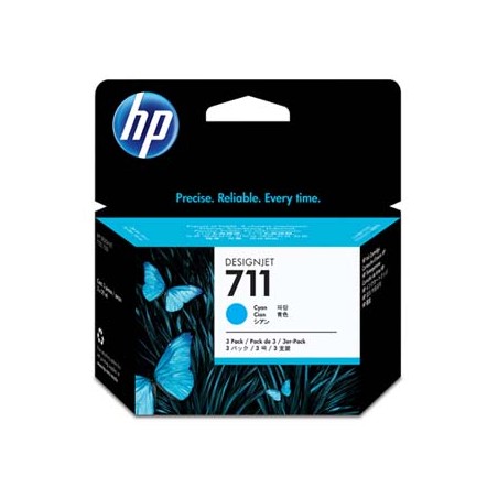 HP oryginalny ink / tusz CZ134A, HP 711, cyan, 3x29ml, 3szt