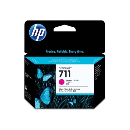 HP oryginalny ink / tusz CZ135A, HP 711, magenta, 3x29ml, 3szt