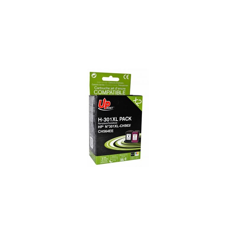 UPrint kompatybilny ink / tusz z CH563EE+CH564EE, HP 301XL, H-301XL-PACK, black+color, 20+18ml
