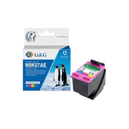 G&G kompatybilny ink / tusz z N9K07AE, HP 304XL, NH-RC304XLCMY, CMY, 18ml, ml
