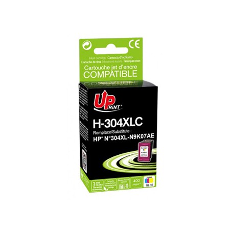 UPrint kompatybilny ink / tusz z N9K07AE, HP 304XL, H-304XLC, Tri-color, 400s, 18ml, proszt