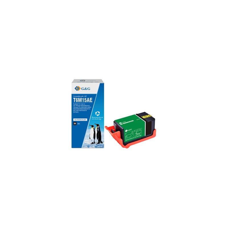 G&G kompatybilny ink / tusz z T6M15AE, HP 903XL, NH-R00903XLBK, black, 825s