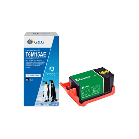 G&G kompatybilny ink / tusz z T6M15AE, HP 903XL, NH-R00903XLBK, black, 825s