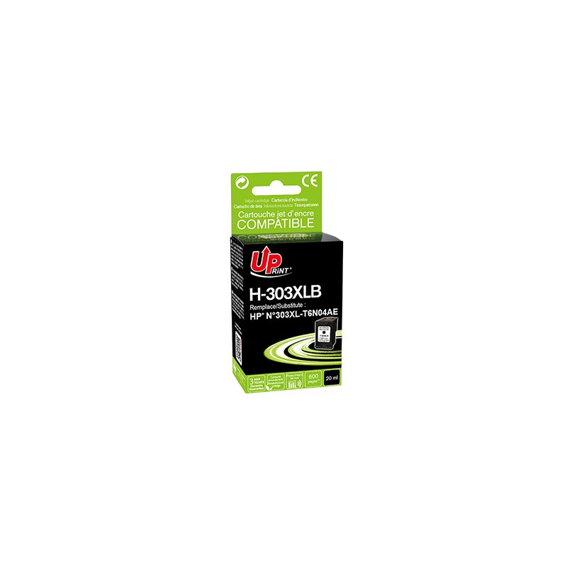 UPrint kompatybilny ink / tusz z T6N04AE, HP 303XL, black, 600s, high capacity