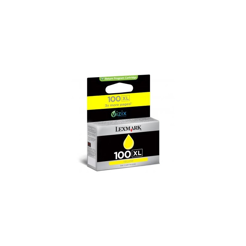 Lexmark oryginalny ink / tusz 14N1071E, #100XL, yellow, return, 600s