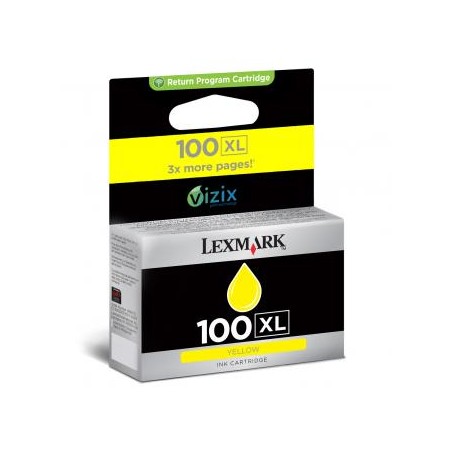 Lexmark oryginalny ink / tusz 14N1071E, #100XL, yellow, return, 600s