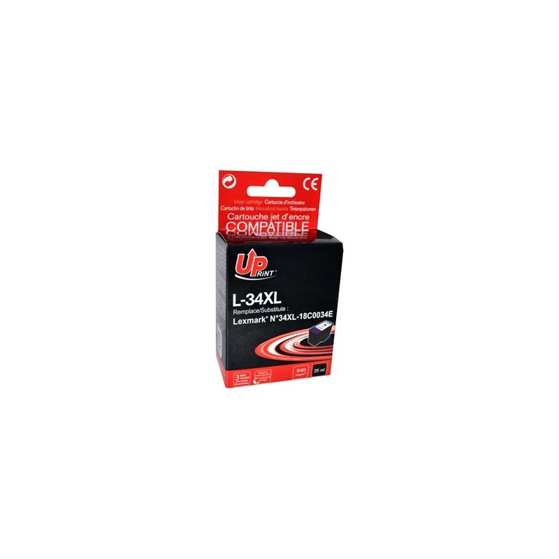 UPrint kompatybilny ink / tusz z 18C0034E, #34XL, L-34XL, black, 25ml