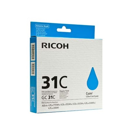 Ricoh oryginalny wkład żelowy 405689, typ GC 31C, cyan, EOL