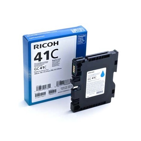 Ricoh oryginalny wkład żelowy 405762, GC41HC, cyan, 2200s
