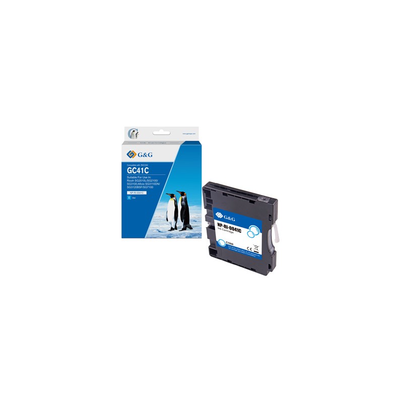 G&G kompatybilny ink / tusz z 405766, NP-RI-0041C, cyan, 600s