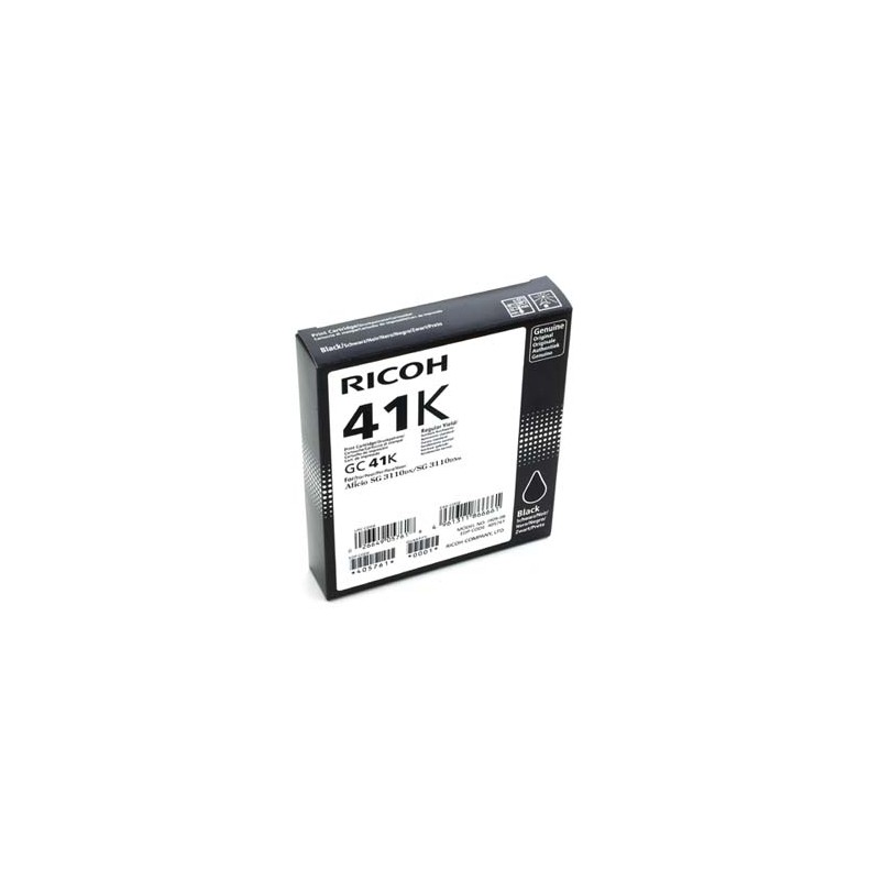 Ricoh oryginalny wkład żelowy 405761, GC41HK, black, 2500s
