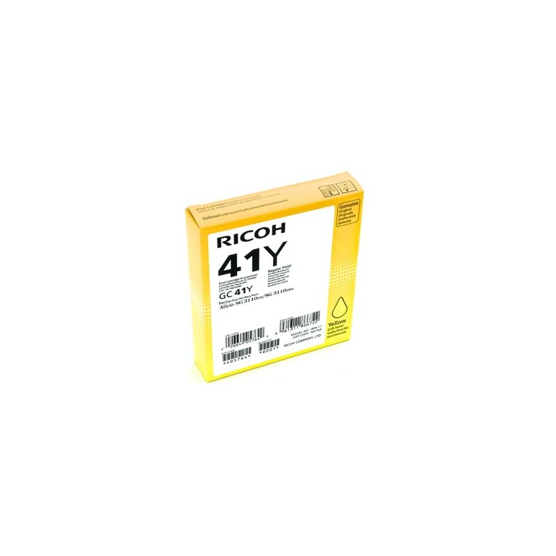 Ricoh oryginalny wkład żelowy 405764, GC41HY, yellow, 2200s