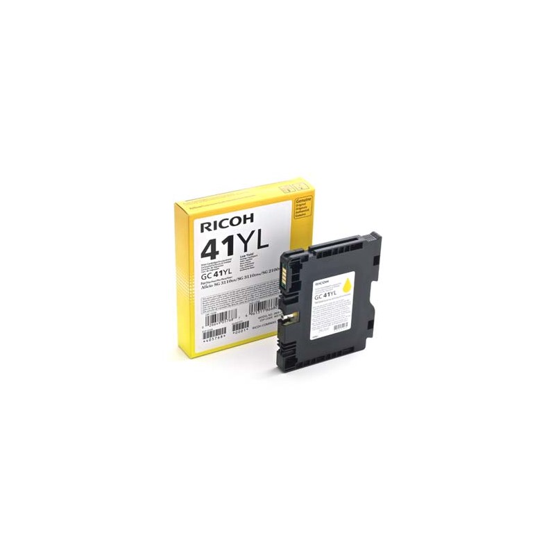 Ricoh oryginalny wkład żelowy 405768, GC41Y, yellow, 600s