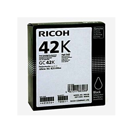 Ricoh oryginalny wkład żelowy 405836, GC 42K, black, 10000s