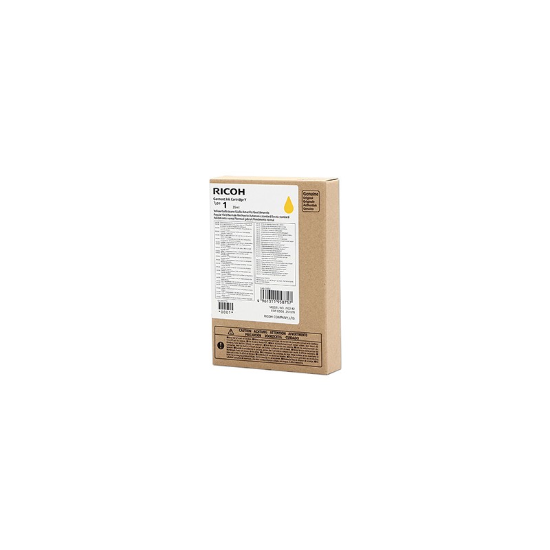Ricoh oryginalny ink (DTG) typ 100, 257078, yellow, 150s, 35ml