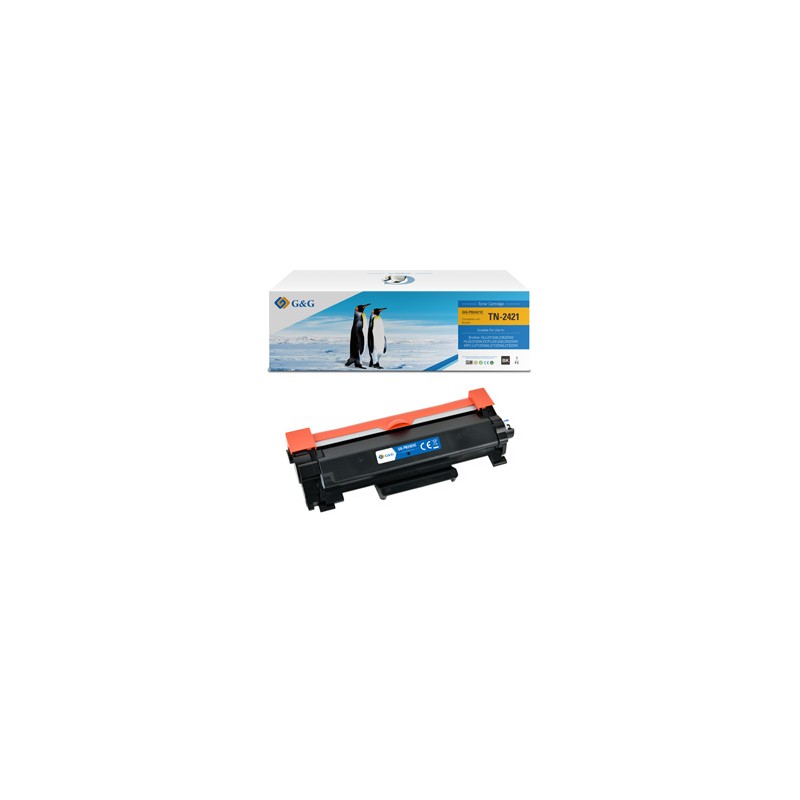 G&G kompatybilny toner z Brother TN2421, NT-PB2421C, black, 3000s