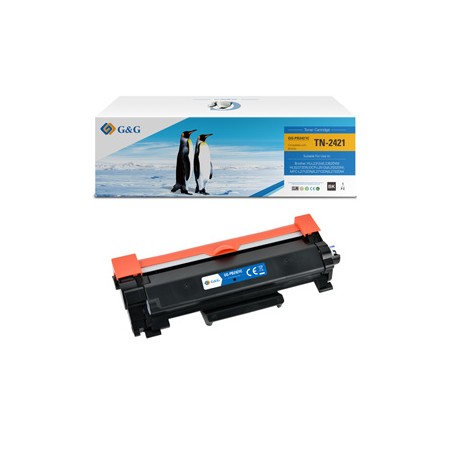 G&G kompatybilny toner z Brother TN2421, NT-PB2421C, black, 3000s