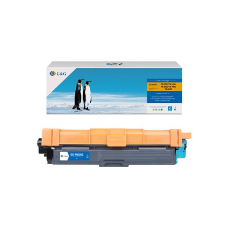 G&G kompatybilny toner z Brother TN245C, TN225C, TN265C, TN295C, TN255C, NT-PB225C, cyan, 2200s
