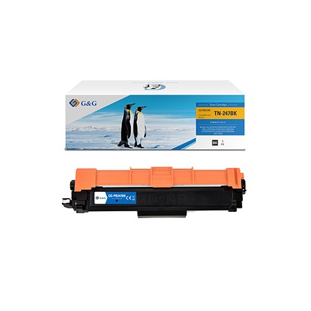 G&G kompatybilny toner z Brother TN247BK, NT-PB247BK, black, 3000s