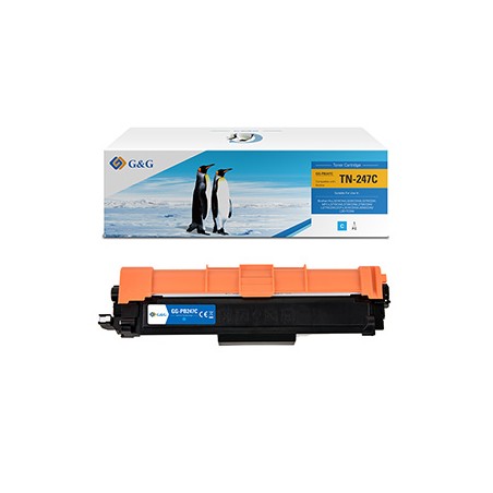 G&G kompatybilny toner z Brother TN247C, NT-PB247C, cyan, 2300s