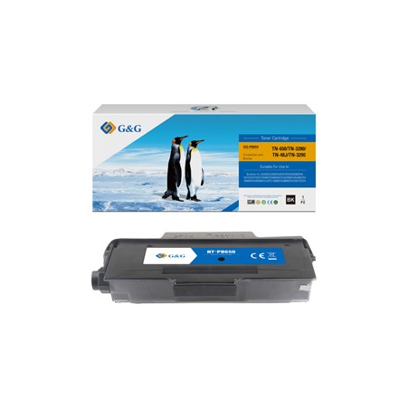 G&G kompatybilny toner z Brother TN3280, NT-PB650, black, 8000s