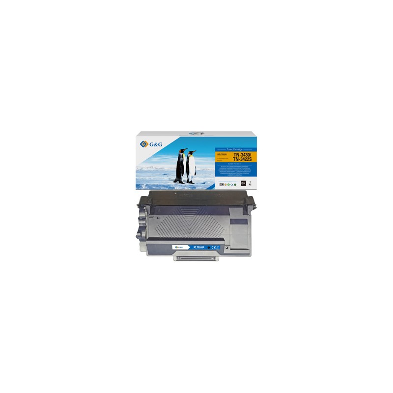 G&G kompatybilny toner z Brother TN3430, NT-PB3430, black, 3000s