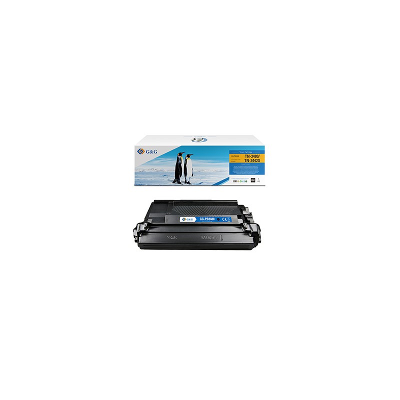 G&G kompatybilny toner z Brother TN3480, NT-PB3480, black, 8000s