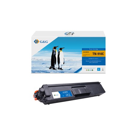 G&G kompatybilny toner z Brother TN910C, NT-CB910C, cyan, 9000s