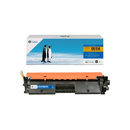G&G kompatybilny toner z Canon CRG051H, NT-PC051XC, black, 4100s, high capacity