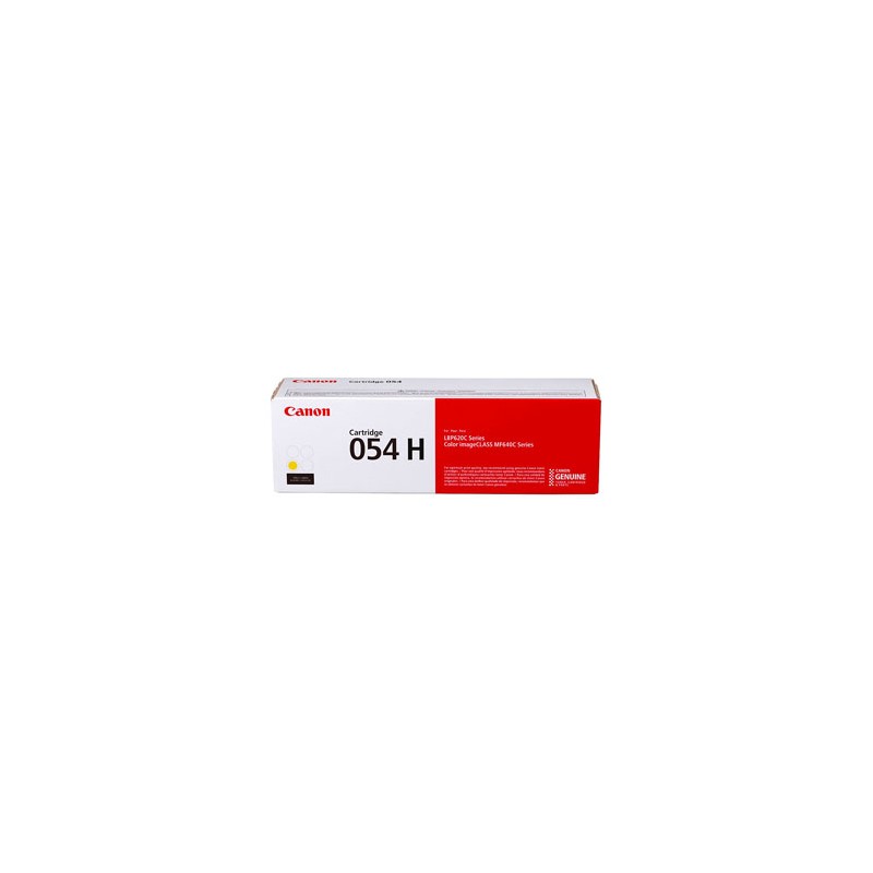 Canon oryginalny toner 054 H Y, 3025C002, yellow, 2300s, high capacity