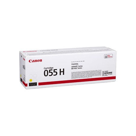 Canon oryginalny toner 055 H Y, 3017C002, yellow, 5900s, high capacity