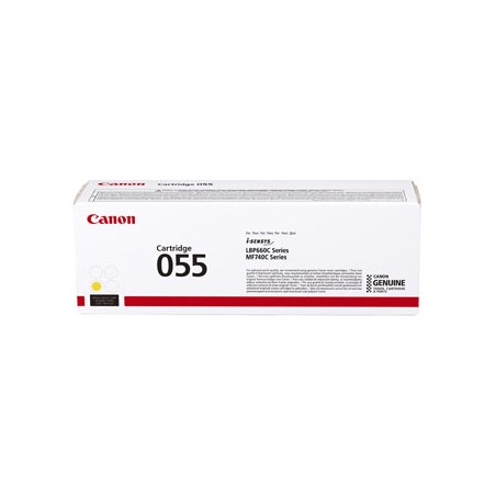 Canon oryginalny toner 055 Y, 3013C002, yellow, 2100s
