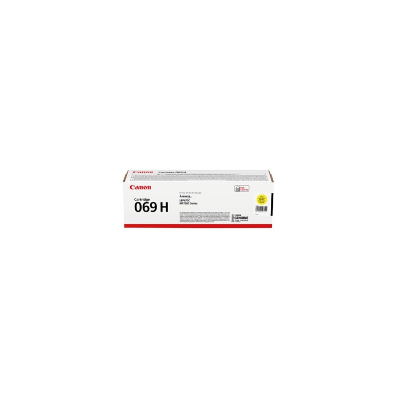 Canon oryginalny toner 069 H Y, 5095C002, yellow, 5500s, high capacity