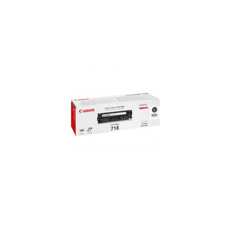 Canon oryginalny toner 718 BK, 2662B002, black, 3400s