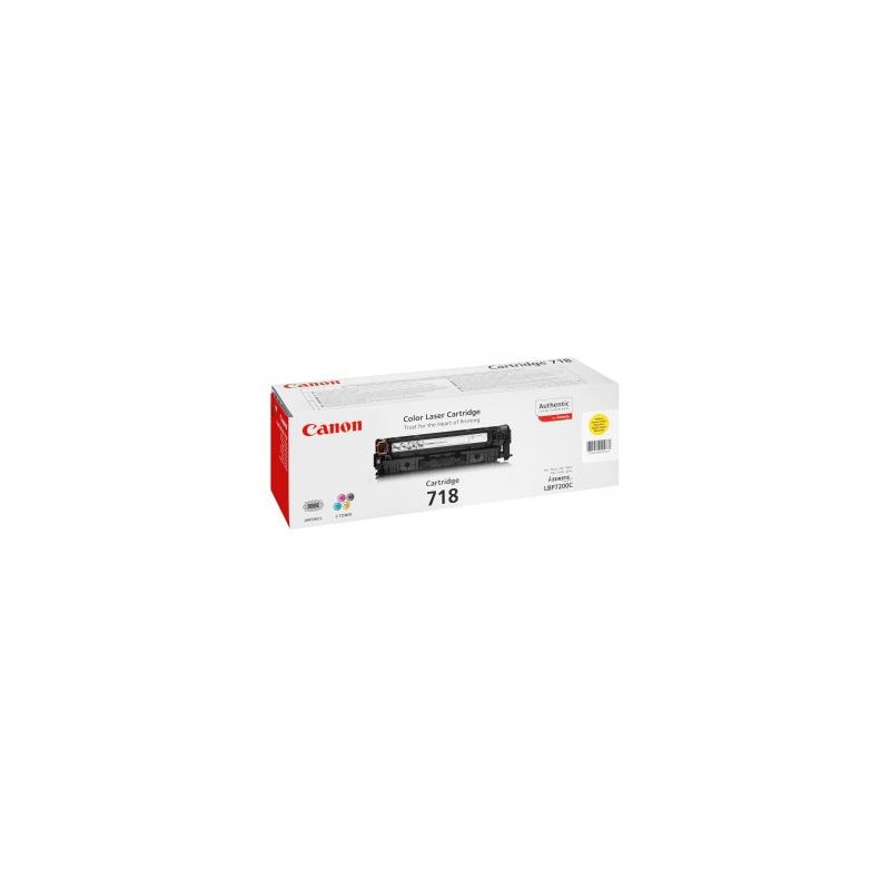 Canon oryginalny toner 718 Y, 2659B002, yellow, 2900s
