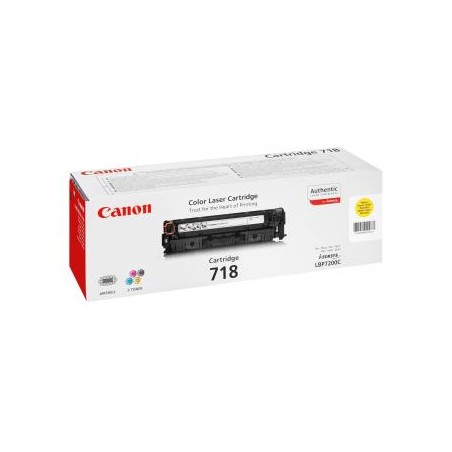 Canon oryginalny toner 718 Y, 2659B002, yellow, 2900s